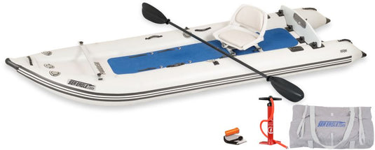 Sea Eagle 437ps PaddleSki™ Inflatable Catamaran – Versatile 5-in-1 Boat for Paddling, Motoring, Sailing, and Fishing