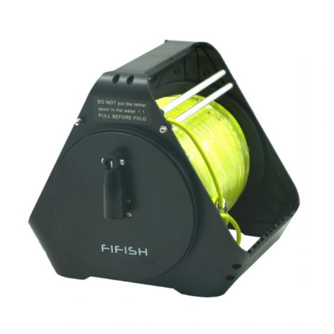 QYSEA 100m Kevlar Tether & Spool for FIFISH V6/V6S/V6E – Rugged, Streamlined & Mission-Ready