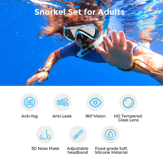 Dive Mask + Snorkel Set
