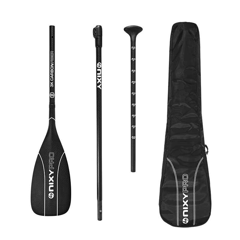 Load image into Gallery viewer, NIXY 3-Piece Adjustable 100% 3K Carbon Fiber SUP Pro Paddle
