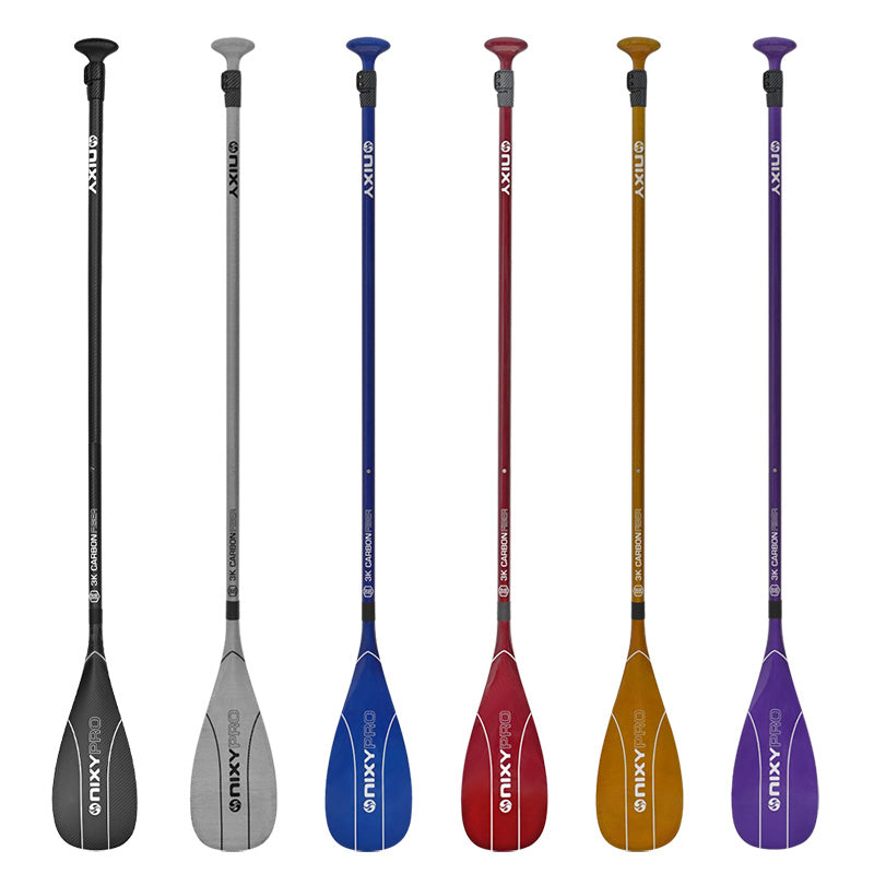 Load image into Gallery viewer, NIXY 3-Piece Adjustable 100% 3K Color Carbon Fiber SUP Pro Paddle
