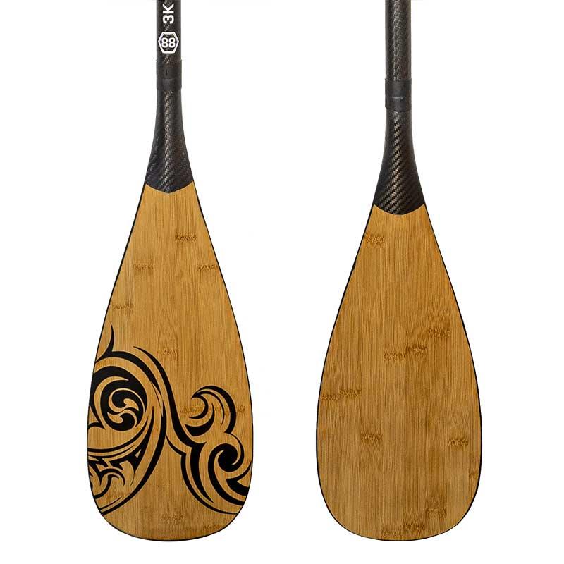 Load image into Gallery viewer, NIXY 3-Piece Adjustable 100% Carbon Fiber SUP Pro Paddle with Bamboo
