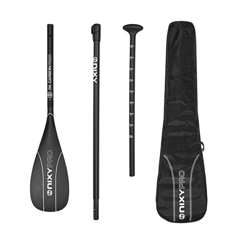 Load image into Gallery viewer, NIXY 3-Piece Adjustable 100% 3K Carbon Fiber SUP Pro Paddle
