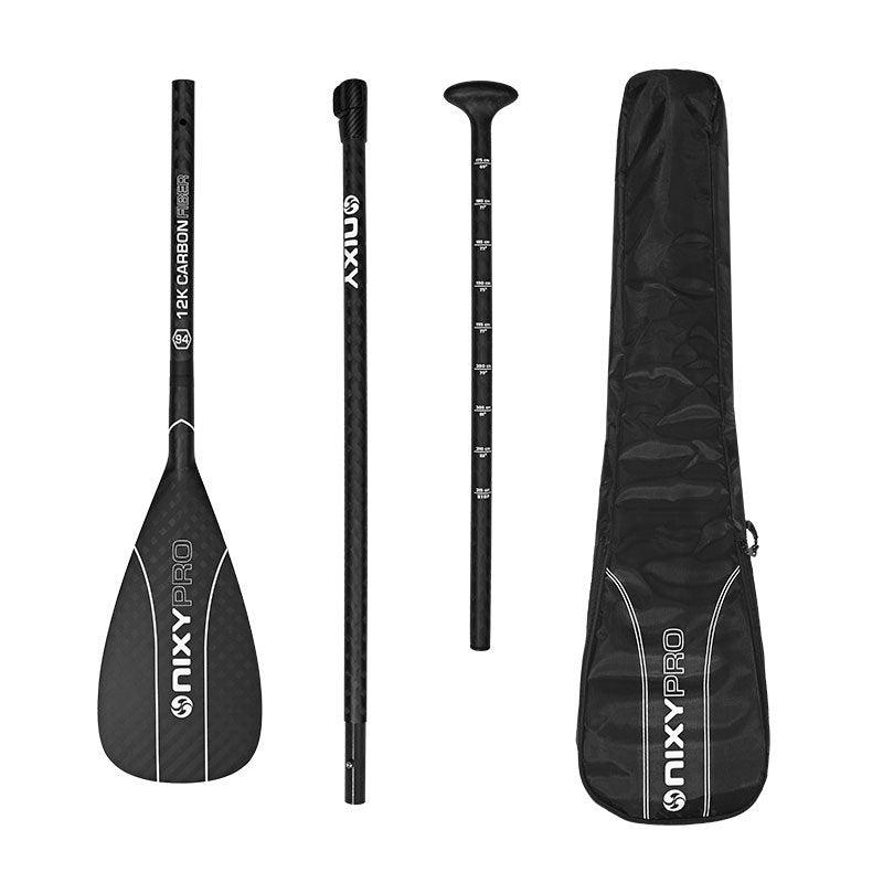 Load image into Gallery viewer, NIXY 3-Piece Adjustable 100% 12K Carbon Fiber SUP Pro Paddle
