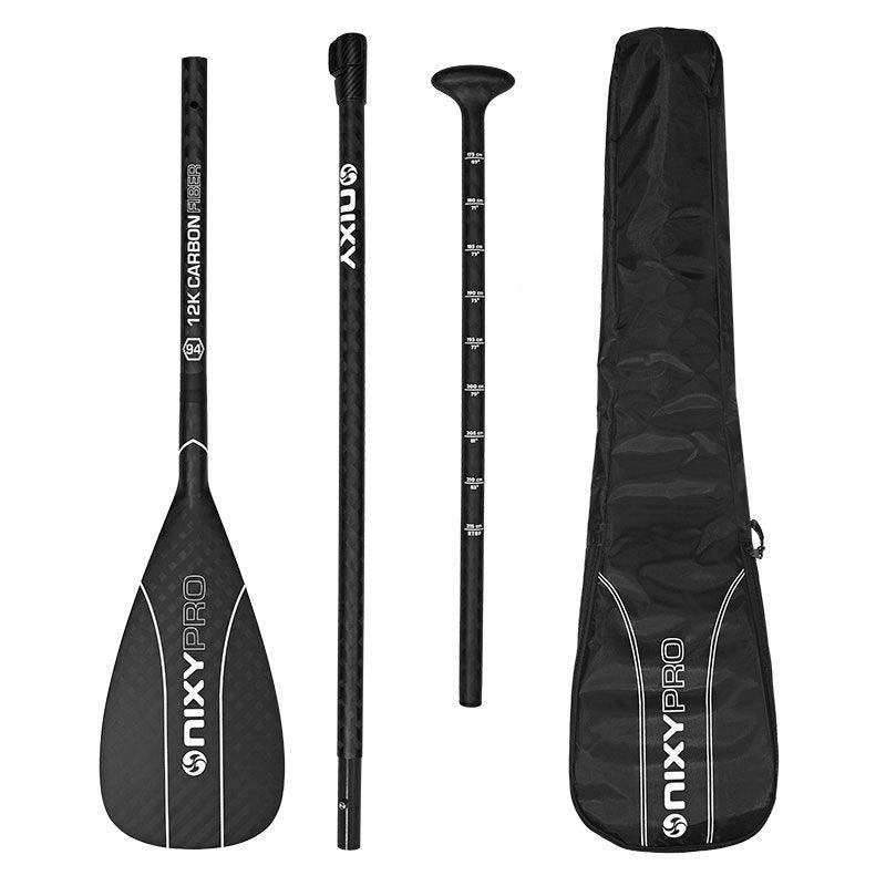 Load image into Gallery viewer, NIXY 3-Piece Adjustable 100% 3K Carbon Fiber SUP Pro Paddle
