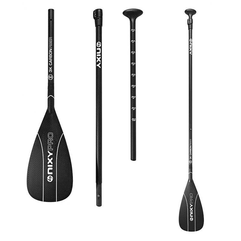 Load image into Gallery viewer, NIXY 3-Piece Adjustable 100% 3K Carbon Fiber SUP Pro Paddle

