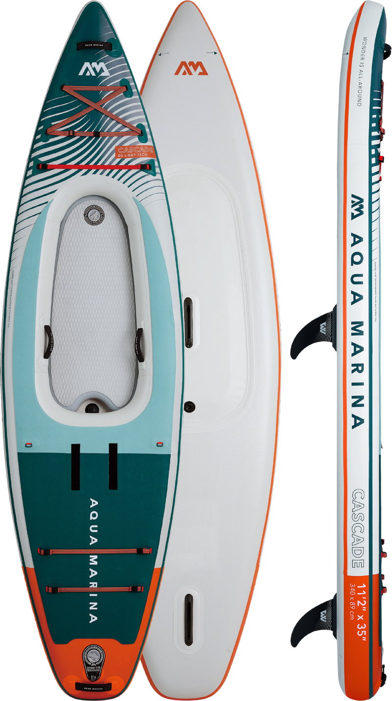 Load image into Gallery viewer, Aqua Marina BT-24CAP Cascade 11&#39;2&quot; Inflatable Stand Up Paddle-Kayak Hybrid Board New
