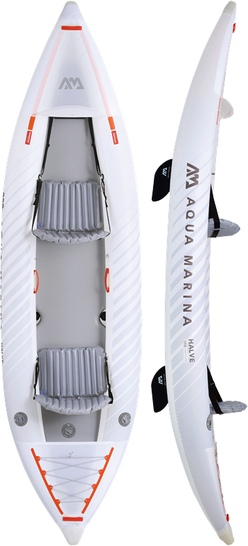 Load image into Gallery viewer, Aqua Marina HA-398 Halve 13&#39;1&quot; Inflatable Kayak Ultra Light All-Around 2 Person New
