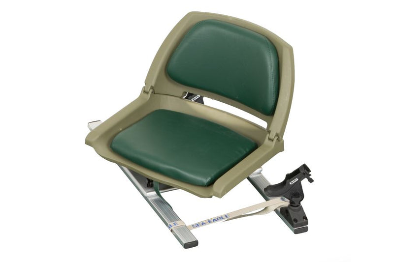 Load image into Gallery viewer, Sea Eagle Green Swivel Seat Fishing Rig w/ Scotty® Rod Holders
