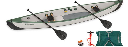 Stable Inflatable Canoe Sea Eagle TC16 Inflatable Travel Canoe – Rigid, Stable & Ultra-Portabl ...
