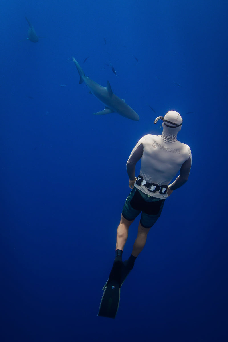 Load image into Gallery viewer, Tan Carvico Spearfishing Rash Guard

