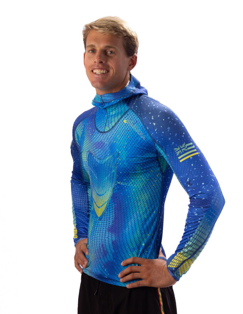 Load image into Gallery viewer, Kajiki Hooded Spearfishing Rash Guard
