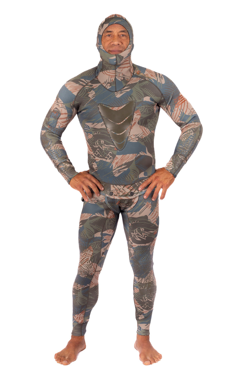 Load image into Gallery viewer, Men’s Hawaiian Brushstroke Spearfishing 3.5mm Wetsuit
