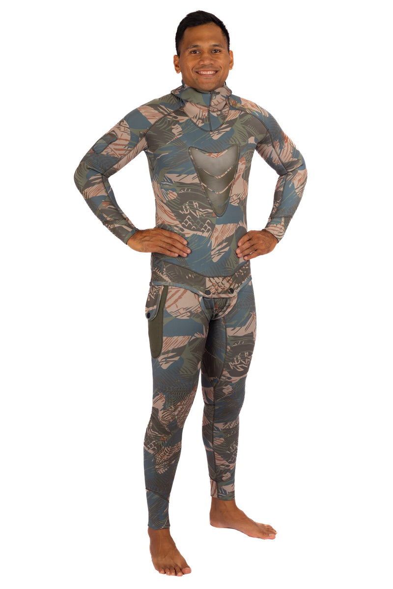 Load image into Gallery viewer, Men’s Hawaiian Brushstroke Spearfishing 3.5mm Wetsuit
