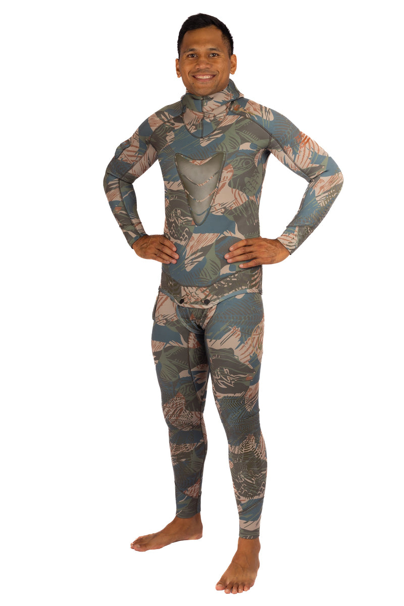 Load image into Gallery viewer, Men’s Hawaiian Brushstroke Spearfishing 3.5mm Wetsuit
