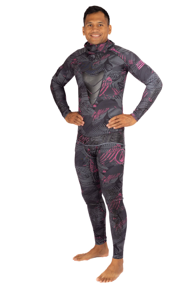 Load image into Gallery viewer, Men’s Pink Fishbone Spearfishing 1.5mm Wetsuit
