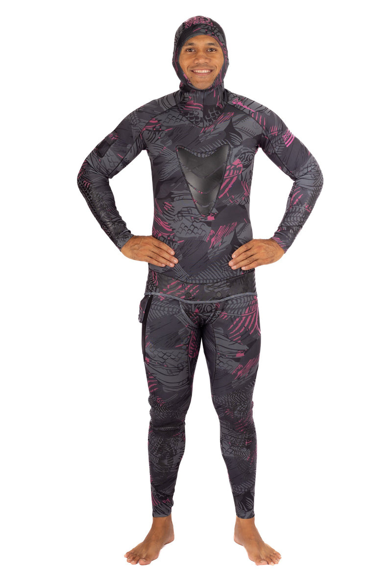 Load image into Gallery viewer, Men’s Pink Fishbone Spearfishing 1.5mm Wetsuit
