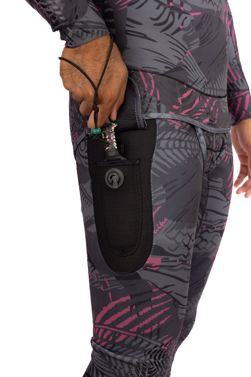 Load image into Gallery viewer, Men’s Pink Fishbone Spearfishing 1.5mm Wetsuit
