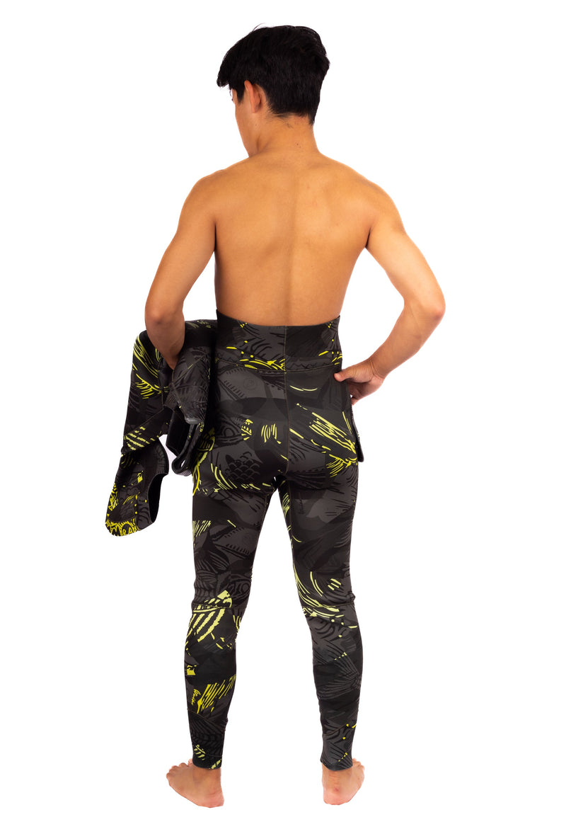 Load image into Gallery viewer, Men’s Lime Fishbone Spearfishing 3.5mm Wetsuit
