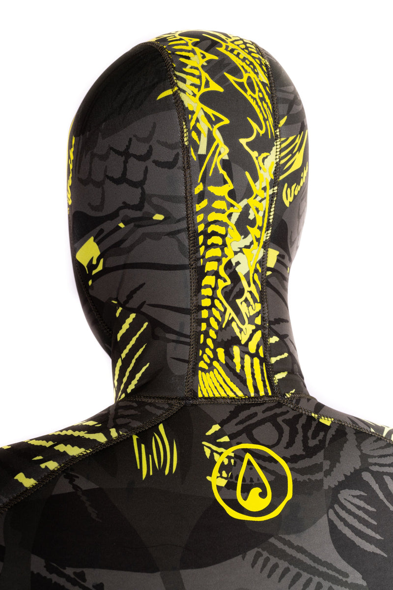 Load image into Gallery viewer, Men’s Lime Fishbone Spearfishing 3.5mm Wetsuit
