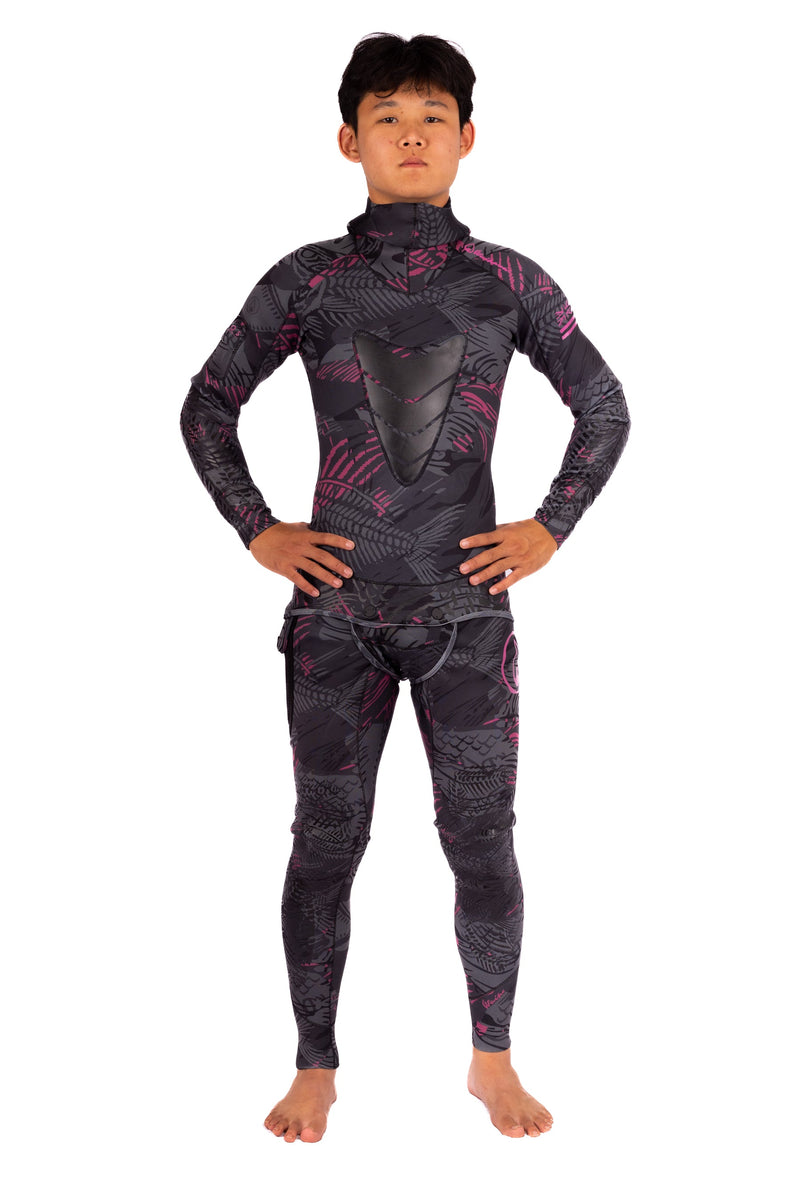 Load image into Gallery viewer, Men’s Pink Fishbone Spearfishing 1.5mm Wetsuit
