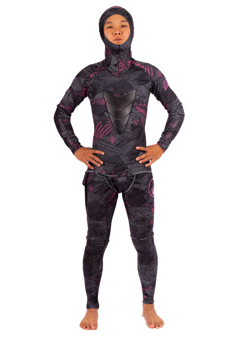 Load image into Gallery viewer, Men’s Pink Fishbone Spearfishing 1.5mm Wetsuit

