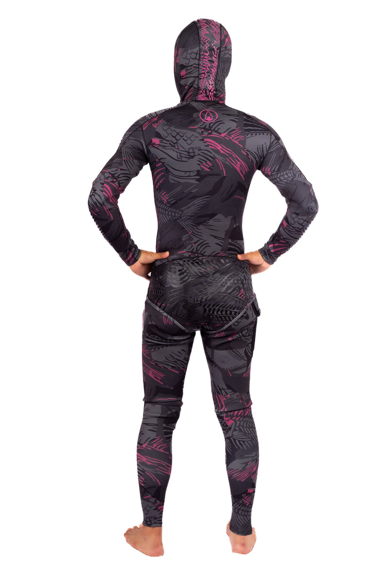 Load image into Gallery viewer, Men’s Pink Fishbone Spearfishing 1.5mm Wetsuit
