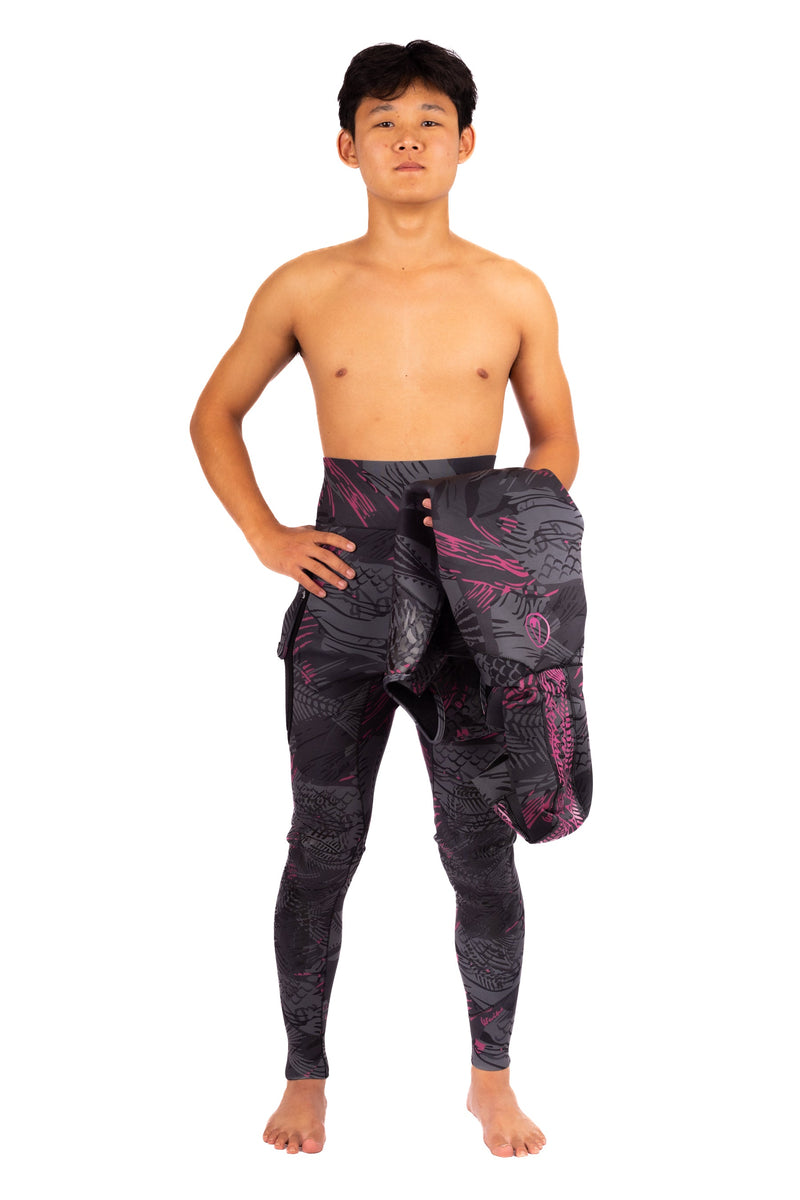 Load image into Gallery viewer, Men’s Pink Fishbone Spearfishing 1.5mm Wetsuit

