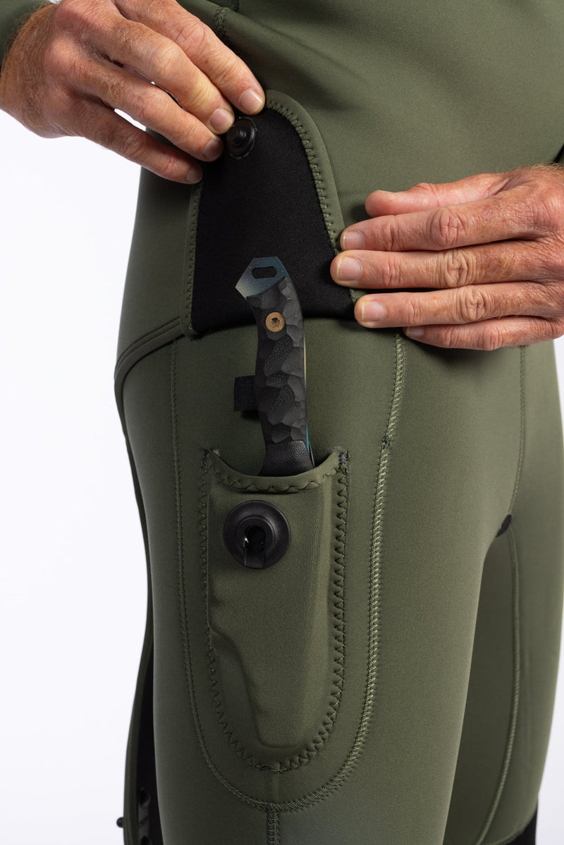 Load image into Gallery viewer, Men&#39;s Ranger Green Essentials Pro 3.0mm Wetsuit

