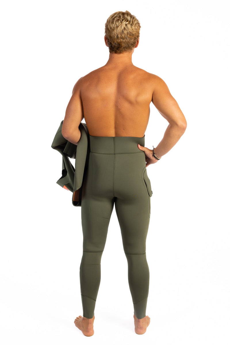 Load image into Gallery viewer, Men&#39;s Ranger Green Essentials Pro 5.0mm Wetsuit
