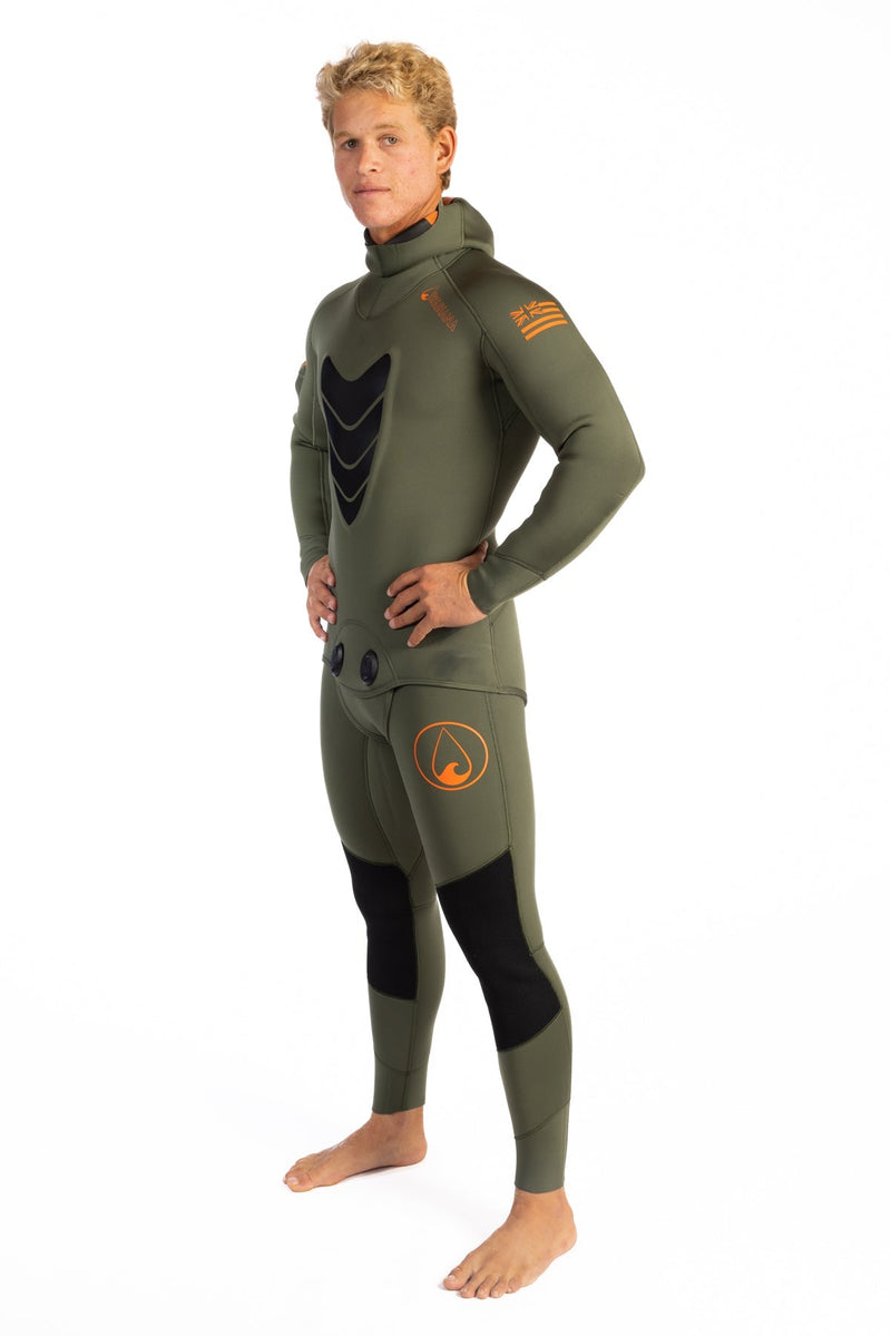 Load image into Gallery viewer, Men&#39;s Ranger Green Essentials Pro 3.0mm Wetsuit
