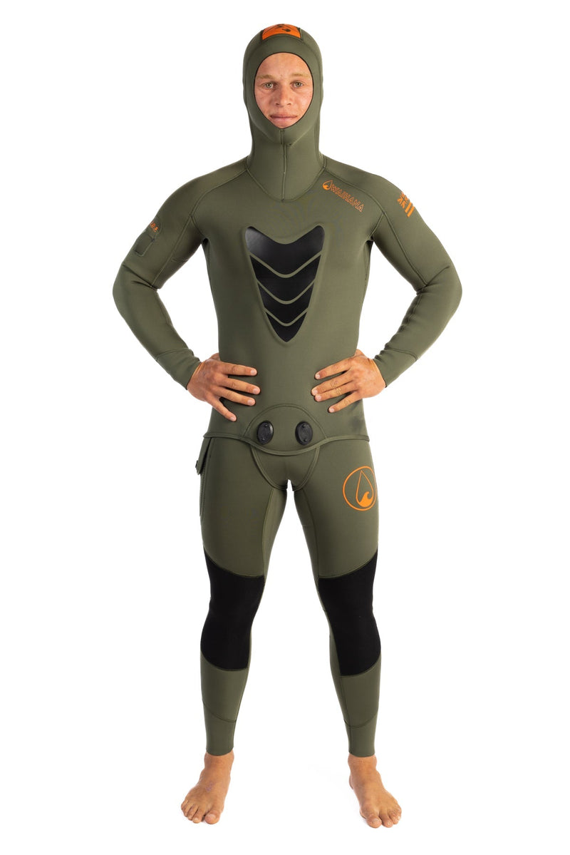Load image into Gallery viewer, Men&#39;s Ranger Green Essentials Pro 3.0mm Wetsuit
