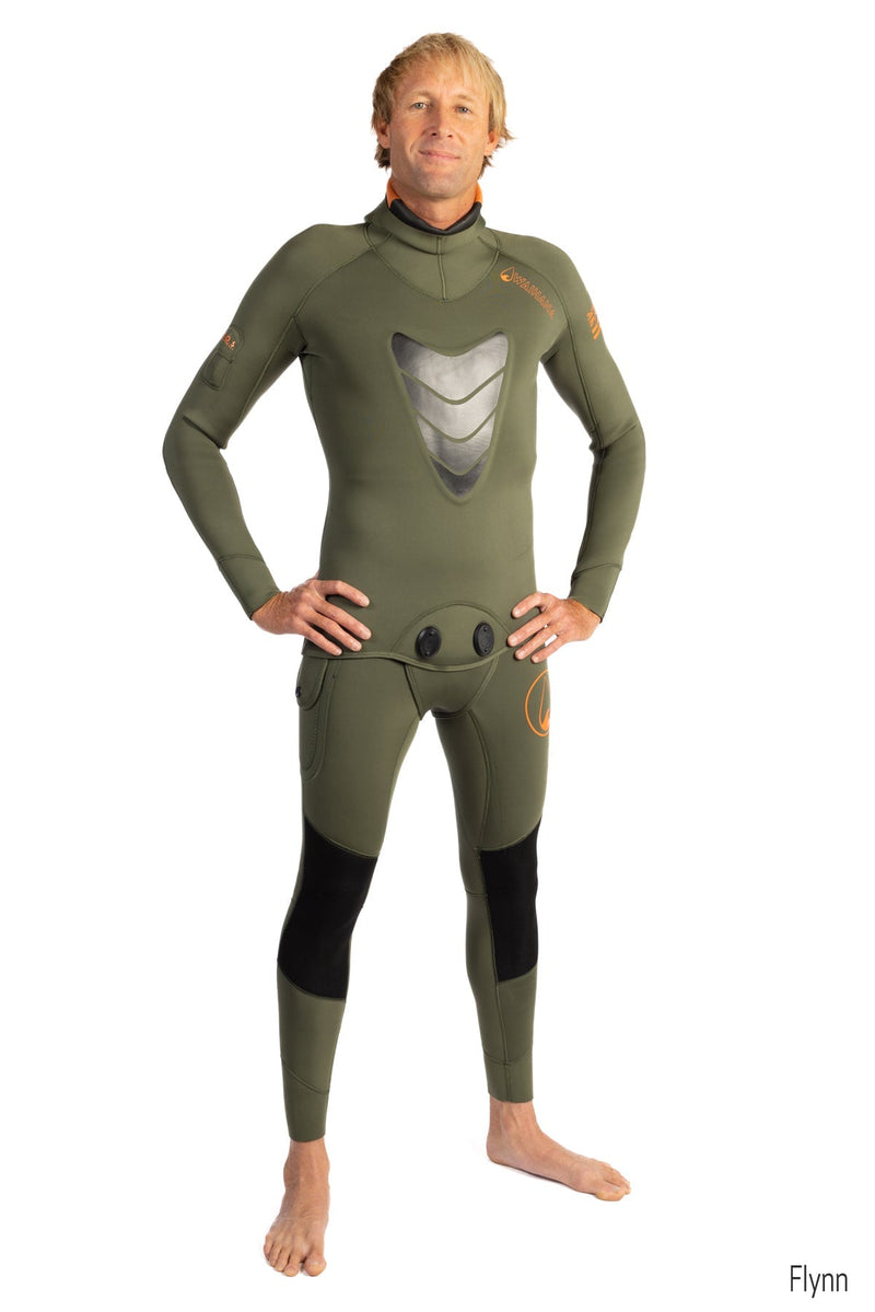 Load image into Gallery viewer, Men&#39;s Ranger Green Essentials Pro 3.0mm Wetsuit
