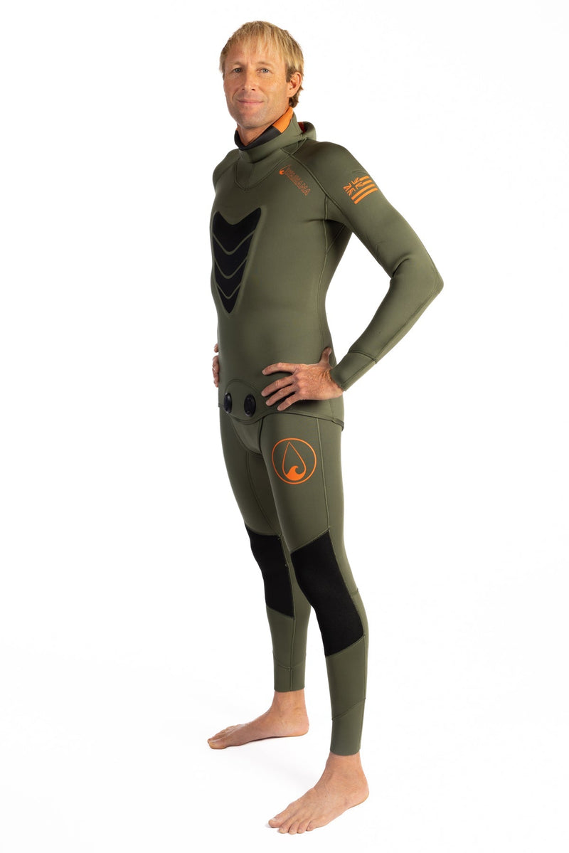 Load image into Gallery viewer, Men&#39;s Ranger Green Essentials Pro 3.0mm Wetsuit
