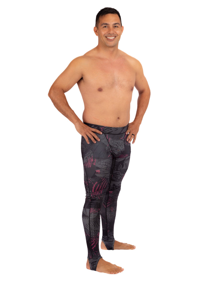 Load image into Gallery viewer, Pink Fishbone Lycra Leggings
