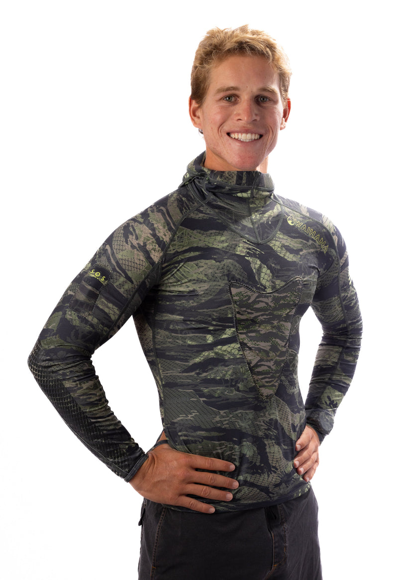 Load image into Gallery viewer, Tropicam Hooded Spearfishing Rashguard
