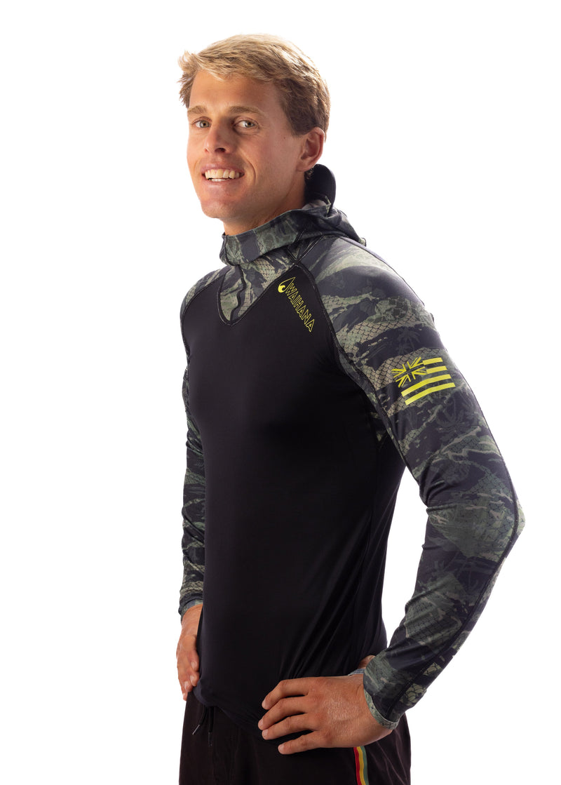 Load image into Gallery viewer, Tropicam Hooded Surf Rashguard
