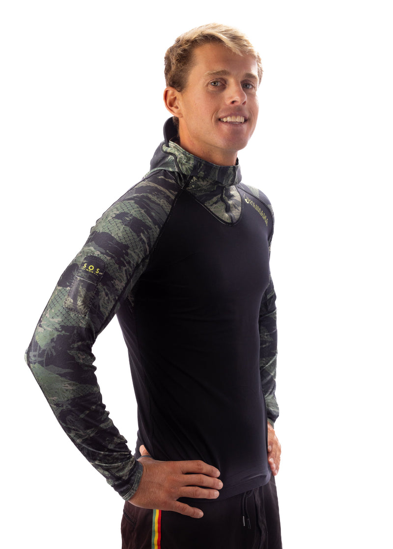 Load image into Gallery viewer, Tropicam Hooded Surf Rashguard
