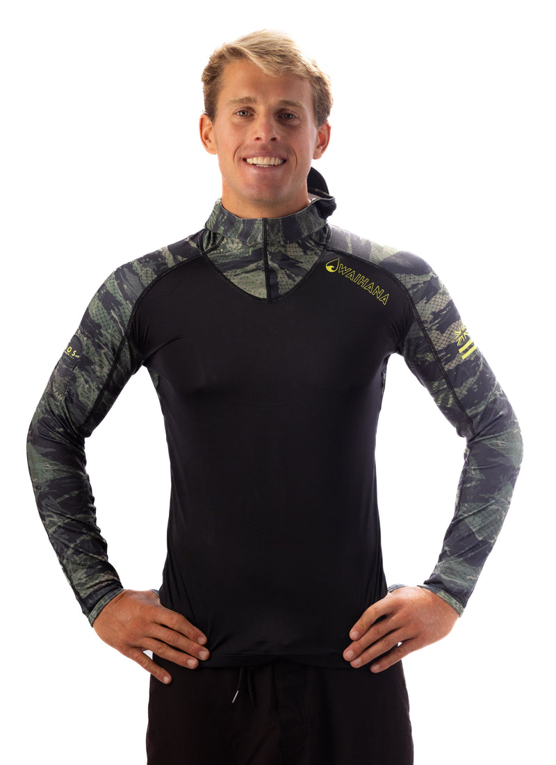 Load image into Gallery viewer, Tropicam Hooded Surf Rashguard
