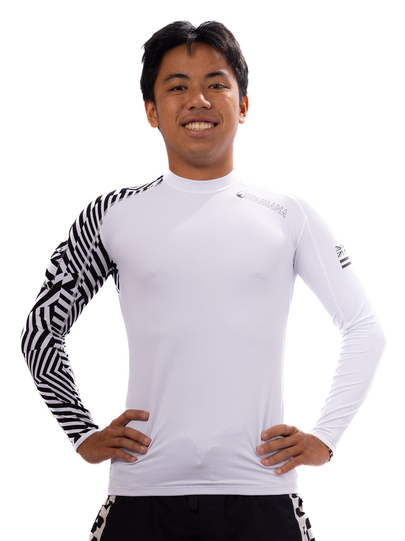 Load image into Gallery viewer, White Carvico Crewneck Rashguard
