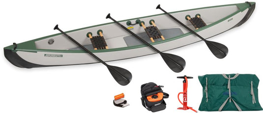 Sea Eagle TC16 Inflatable Travel Canoe – Rigid, Stable & Ultra-Portable Adventure Canoe