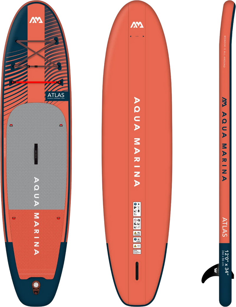 Load image into Gallery viewer, Aqua Marina BT-23ATP Atlas 12&#39; Inflatable Stand Up Paddle Board All-Around Advanced Series New
