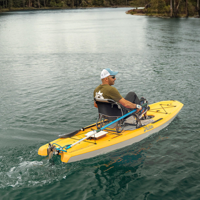 Load image into Gallery viewer, Hobie Lynx Gudgeon with Universal Versa Rudder™ Adapter and Pole Steering
