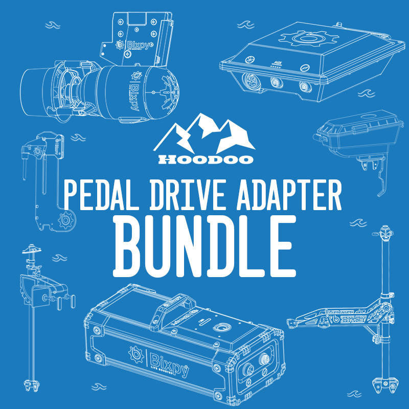 Load image into Gallery viewer, Hoodoo/Bixpy K-1 Outboard Kit - Pedal Drive Adapter Bundle
