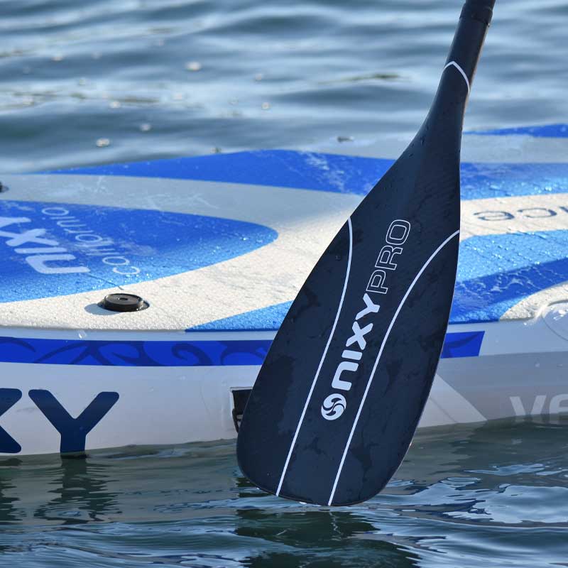 Load image into Gallery viewer, NIXY 3-Piece Adjustable 100% 3K Color Carbon Fiber SUP Pro Paddle
