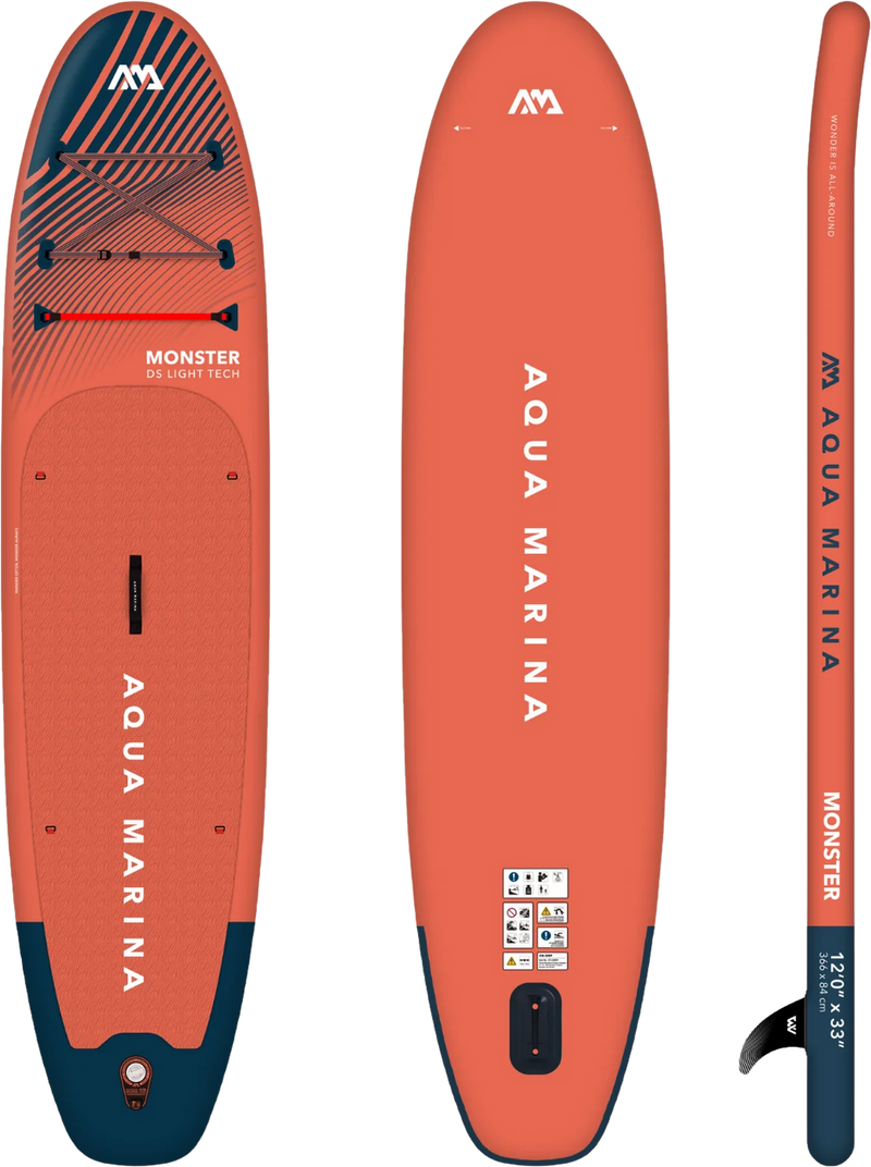 Load image into Gallery viewer, Aqua Marina BT-23MOP Monster 12&#39;0&quot; Inflatable Stand Up Paddle Board All-Around Series New
