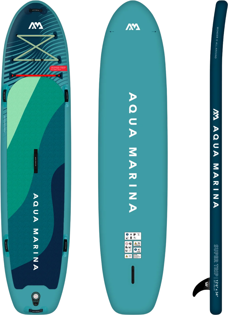 Load image into Gallery viewer, Aqua Marina BT-24ST01 Super Trip 12&#39;6&quot; Inflatable Stand Up Paddle Board Family Series New
