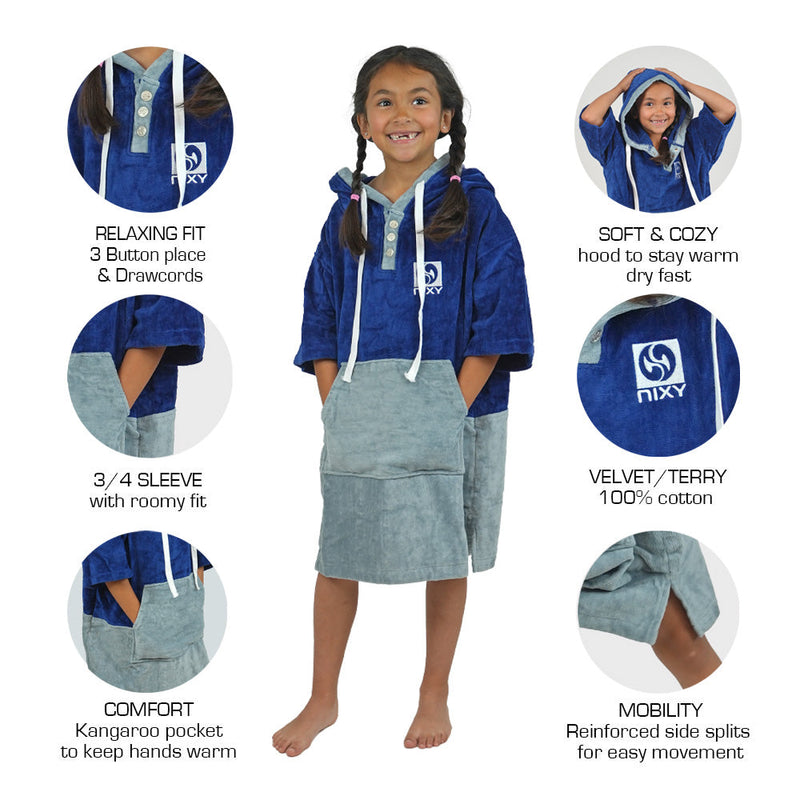 Load image into Gallery viewer, NIXY Kids Towel Changing Poncho
